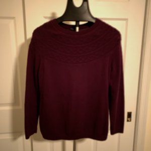 Talbots Burgundy Sweater